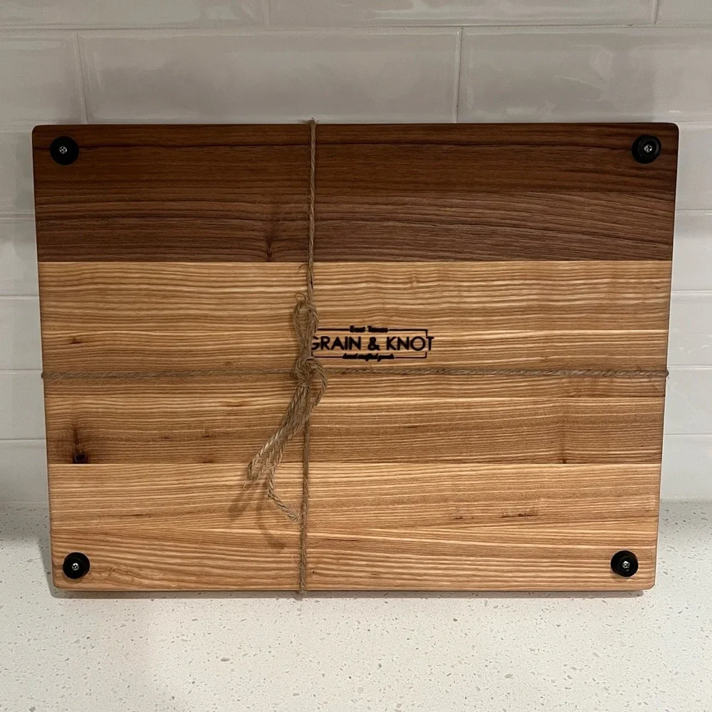 Grain & Knot Wood Butcher Block $150 Retail New with tags